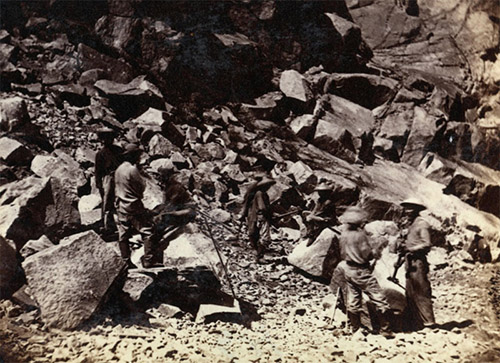 Laborers near Summit Tunnel