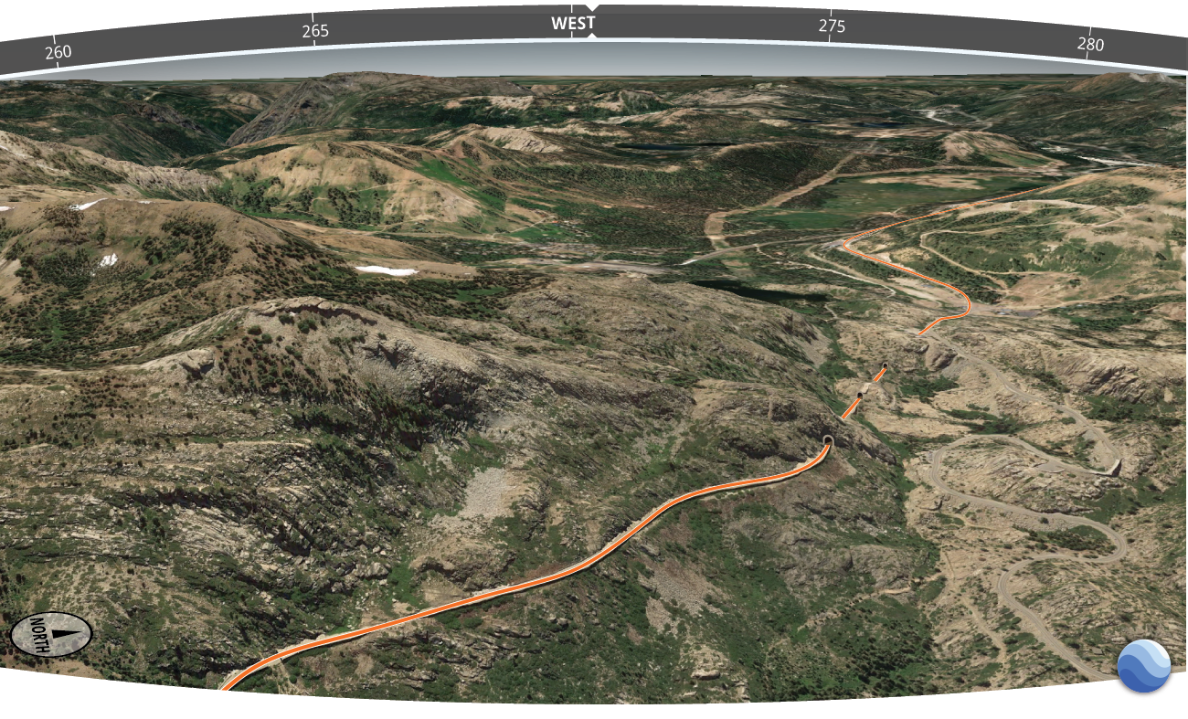 Map of Summit Tunnel