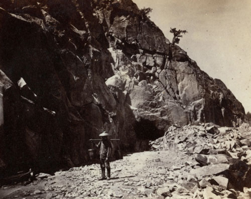 Tunnel No. 8 construction scene