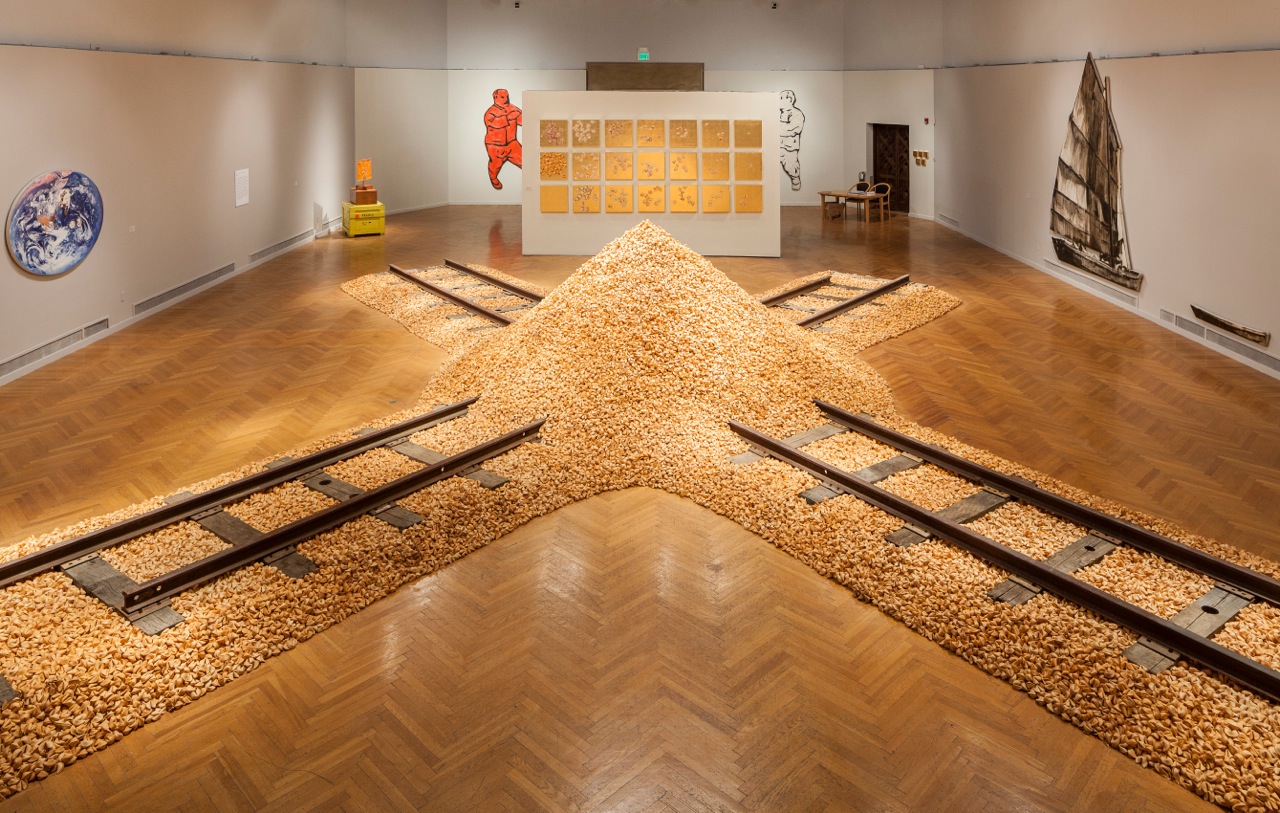 Hung installation