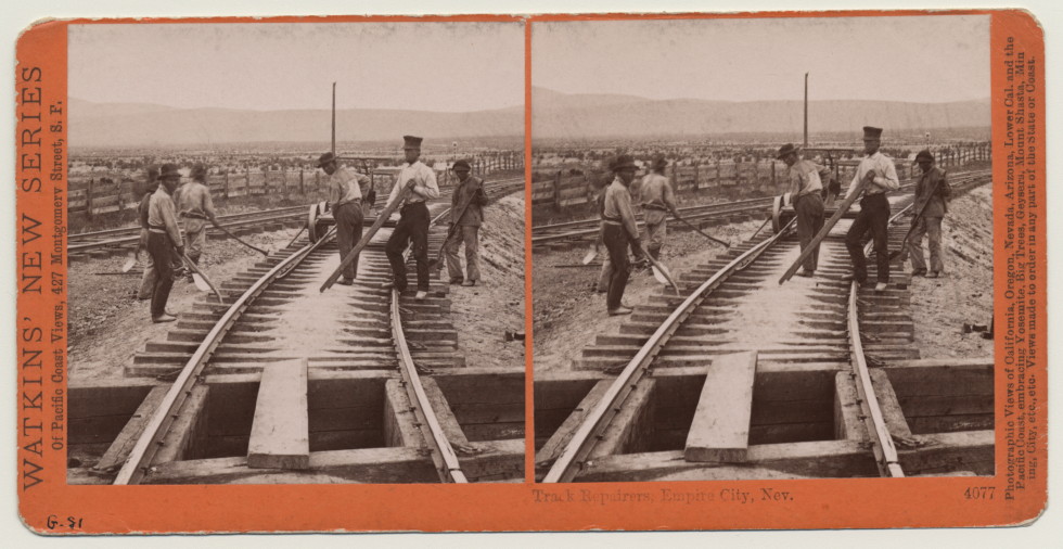 Track repairers at Empire City, Nevada