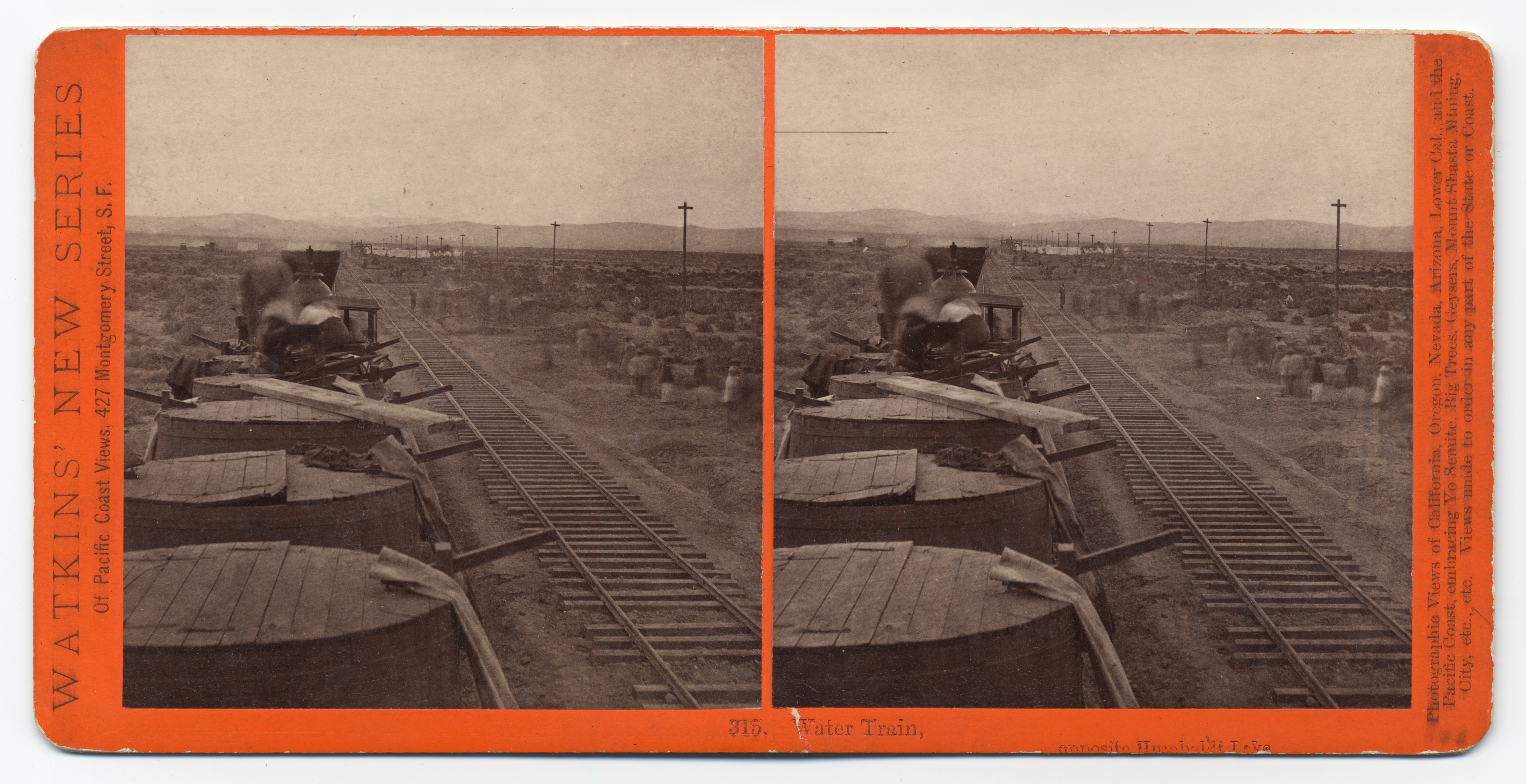 Water train opposite Humboldt Lake