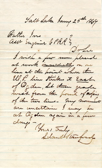 Stanford to Ives Letter
