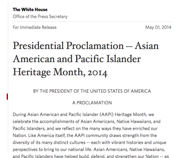 President Obama statement on Chinese railroad workers
