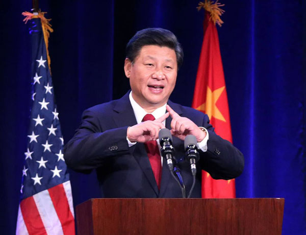 Xi Jinping speaking about Chinese railroad workers