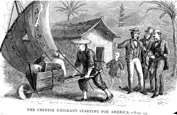 Fig 5. Billings Chinese Emigrant Starting for America