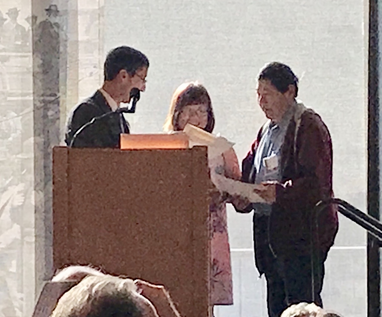 Honorees – Monica Yeung Arima-Adrian Arima with Roland Hsu — CRRW-Event-Stanford-4-11-19