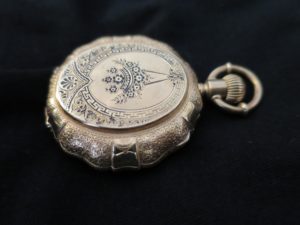 Mock Chuck Southern Pacific Railroad gold watch