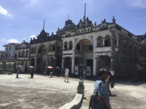 The main street in Cangdong , a Qiaoxiang, or home village in Kaiping which a number of Chinese railroad workers called home